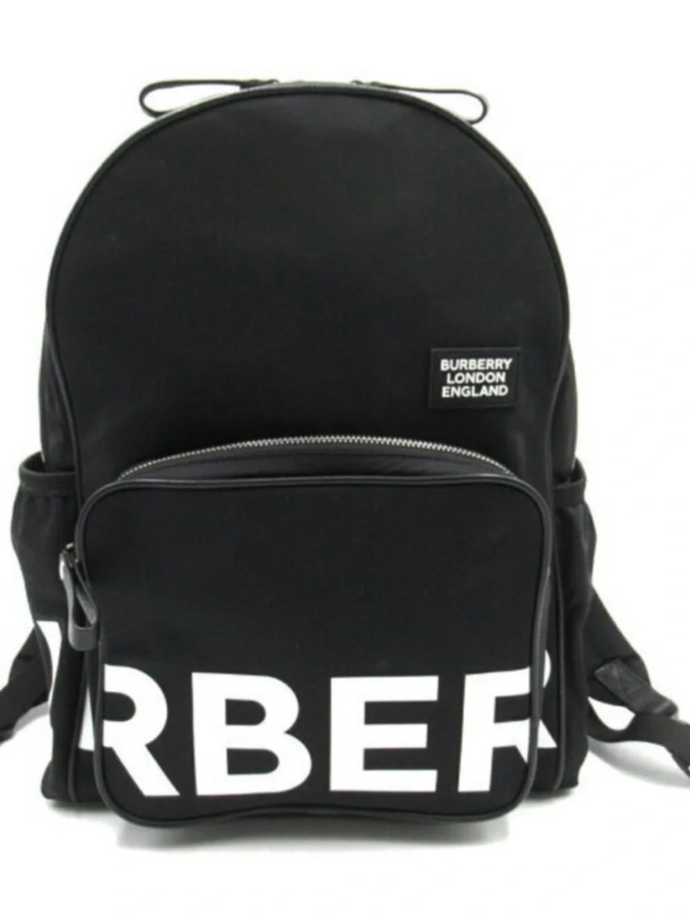 Burberry Black Backpack with White Marco Logo Panel - Picture 12 of 13